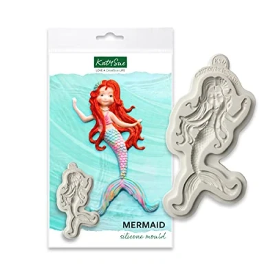 Image of Katy Sue Mermaid&#039;s Tail Silicone Mould for Cake Decorating &amp; Craft Makes a Perfectly Detailed 85mm x 45mm.