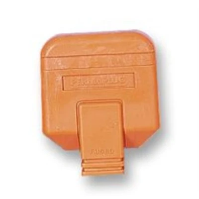 Image of Best Price Square PLUG, 13A, RUBBER, ORANGE HDPT13ORG By PERMAPLUG