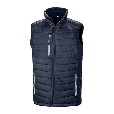 Image of Result Unisex Adult Compass Softshell Gilet (XXL) (Navy/Grey)