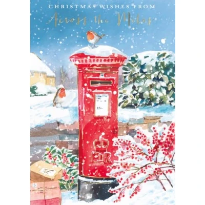 Image of Christmas Wishes From Across The Miles Card Xmas Greeting Cards X15462GH