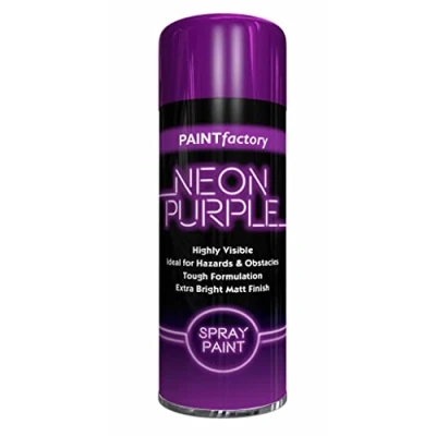 Image of Classic Signature 9 x Neon Purple 200ML, Spray Paint Aerosol Fluorescent Bright Graffiti (Banksey) Matt Finish