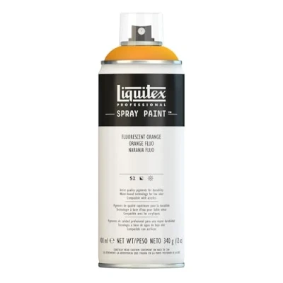 Image of Liquitex 4450982 Professional Spray Paint 400 ml, Fluorescent Orange
