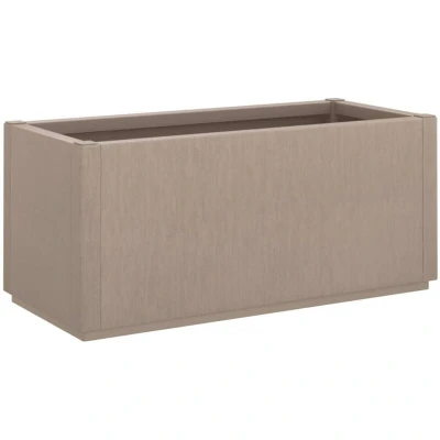 Image of vidaXL Light Brown Rectangular Garden Planter Durable Polypropylene, Ideal for Patio/Terrace Planting, 80x36x35 cm, 80L Capacity