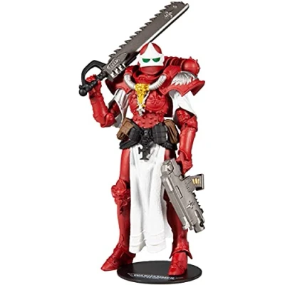 Image of McFarlane Toys, Warhammer 40000 Adepta Sororitas Battle Sister Action (Order of the Bloody Rose) Figure with 22 Moving Parts, Collectible collectors stand base Ages 12+