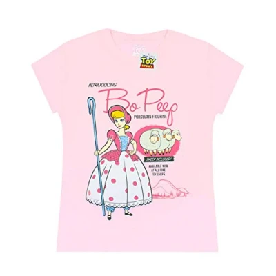 Image of Disney Pixar Toy Story Bo Peep Character Girl&#039;s T Shirt 7 8 Years Pink