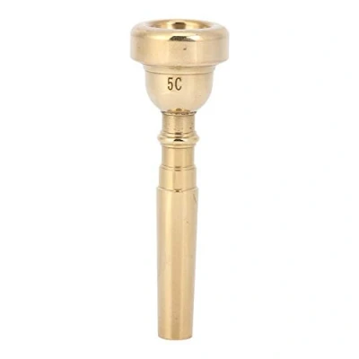Image of Metal Trumpet Mouthpiece, Gold Bb Tone 3C 5C 7C(Gold 5C) Performance Accessory Musical Instrument Accessories