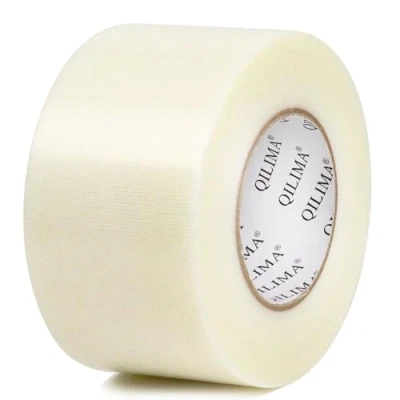 Image of QILIMA wide Clear Heavy Duty Duct Tape 75MM x 55M length Waterproof Strong Adhesive Gaffer for Patching, Sealing, Securing Cables and Labelling