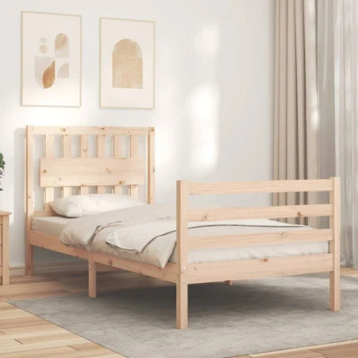 Image of vidaXL Bed Frame without Mattress 90x200 cm Solid Wood