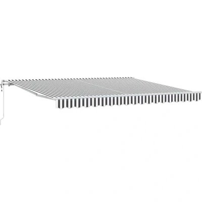 Image of vidaXL Automatic Retractable Awning Anthracite&amp;White 400x300 cm