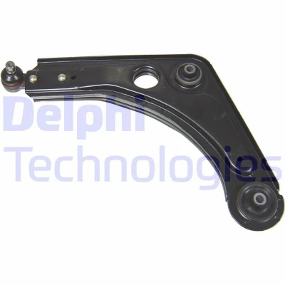 Image of 1058280, 1796823, 6525844, 6615743, 6732631 Suspension Arm DELPHI TC571 with ball joint Trailing Sheet Steel FORD: Escort 6 Kombi,