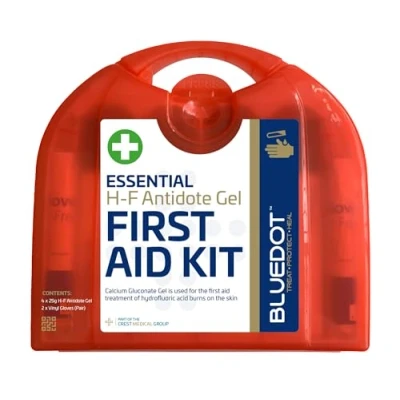 Image of Blue Dot H F Antidote Gel First Aid Kit with Wall Bracket