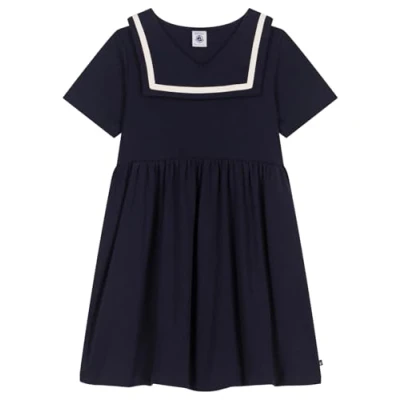Image of Petit Bateau KIDS Bichelle ROBE Jersey dress for kids, Size: 4y, Smoking