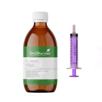 Image of The Dog Doctors Tummy Settler For Fast Acting Relief From Loose Stools. 50 Serving Digestive Issues &amp; Diarrhoea Suitable All Breeds Sizes Syringe Included to Easily Administer! (250ml)