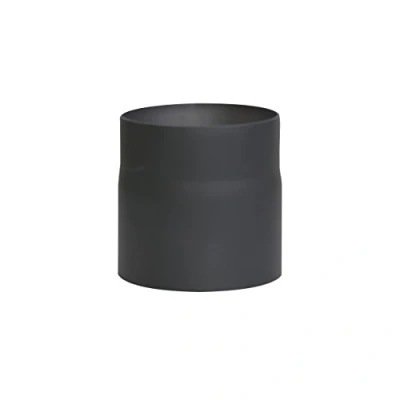 Image of Kamino Flam Ø 150 mm Steel Stove Pipe, Heat Resistant Senotherm Coating Flue Pipe for Stoves, approx. Straight Length Chimney Single Wall EN 1856 2 Standard, Black
