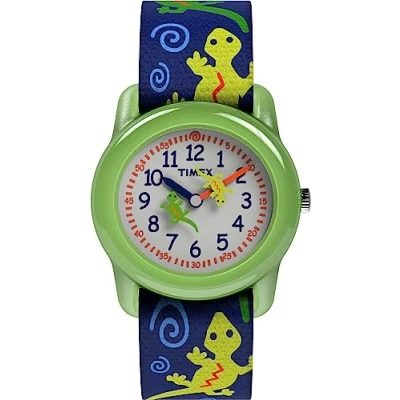 Image of Timex Kids Analgoue Boys Geckos Fabric Strap Watch T728814E