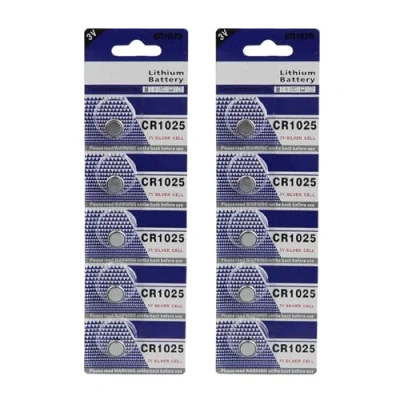 Image of 5pcs/10pcs CR1025 Button Cell Batteries 3V For Remotes Everyday Devices Stable Output