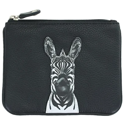 Image of Mala Leather Zuri Collection Coin Purse RFID Blocking 4256_62 Black
