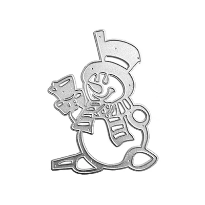 Image of MOONDAME Metal Die Christmas Snowman Cutting Dies Stencils Template For Scrapbooking Album Paper Card
