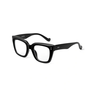 Image of JM Blue Light Blocking Computer Glasses, Square Eye Protect Video Eyeglasses Anti Glare Women Men Black