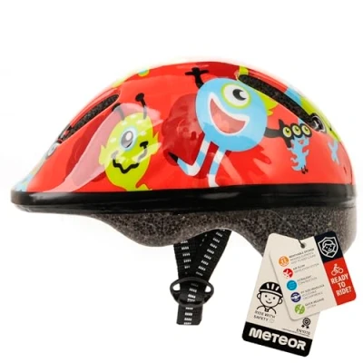 Image of meteor Helmet For Baby Kids Toddler Childrens Boys Cycle Safety Crash Small Sizes Child MTB Bike Bicycle Skateboard Scooter Hoverboard Riding Lightweight Adjustable Breathable MV62
