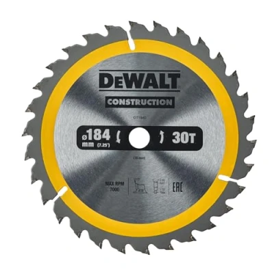 Image of Portable Construction Circular Saw Blade 184 x 16mm 30T