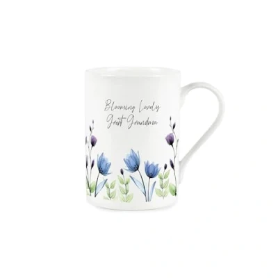 Image of Great Grandma Gift Mug Blooming Lovely Floral Bone China Cup Tea/Coffee Present