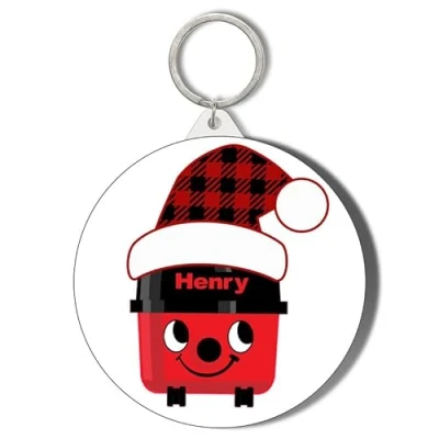 Image of Gift Insanity HENRY HOOVER CHRISTMAS HAT 45mm Keyring