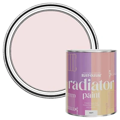 Image of Rust Oleum Pink Heat Resistant Radiator Paint in Matt Finish China Rose 750ml (SHDRCT1125)