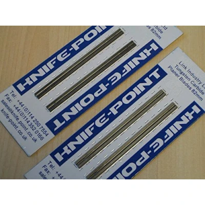 Image of 4 x Tungsten Carbide Blades for Bosch PHO &amp; GHO Planers (Same as 2607000096) Carbide, Precision Ground.
