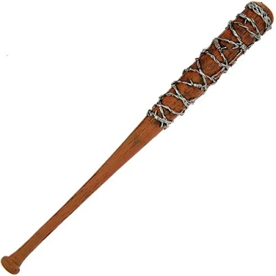 Image of DNA LARP Foam Collectors Cosplay Lucille Barbed Wire Baseball Bat Prop BENDY Practice TV Show TWD