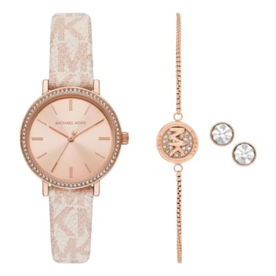 Image of Michael Kors MKO9002SET Ladies Addyson Watch and Jewellery Gift Set