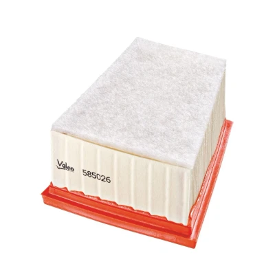 Image of 1654600Q2K, 1654600Q3G, 1654600QAA, 1654600QAU Air filter VALEO 585026 80mm 142mm 176mm Insert with pre RENAULT: Kangoo I