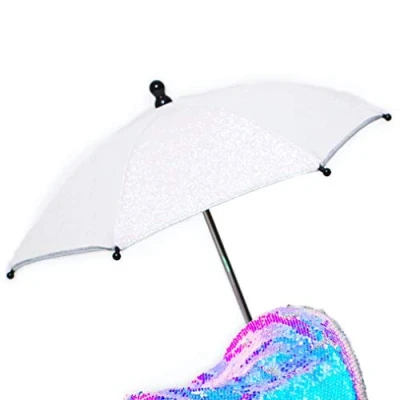Image of Roma Polly Sparkle White Parasol