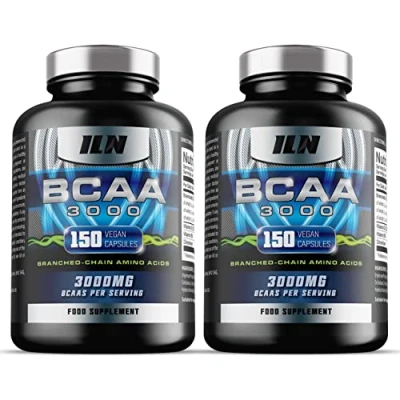 Image of BCAA 3000mg 2:1:1 Capsules BCAAs (300 Capsules) per Serving Amino Acids 60 Servings Suitable for Vegans &amp; Vegetarians