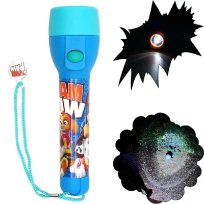 Image of Kids LED Flash Light Torch for Characters Lovers Bright Night Toy Xmas Gift Size 16cm (PAW Patrol Torch)