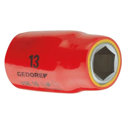 Image of Gedore VDE1913 1/2 Inch 13 x 54 mm VDE 6 Hex Socket Silver