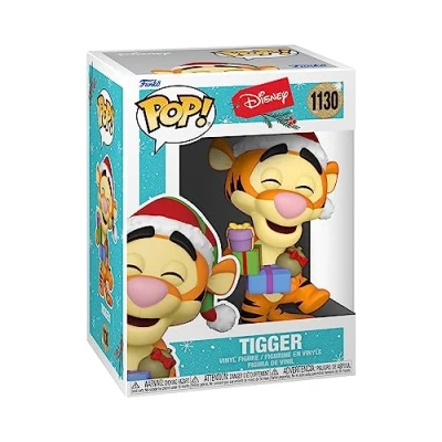 Image of Funko POP! Disney: Holiday 2021 Tigger Collectable Vinyl Figure Gift Idea Official Merchandise Toys for Kids &amp; Adults Model Collectors and Display