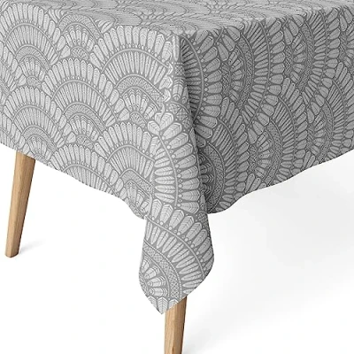 Image of Martina Home Grey Resin Tablecloth 300cm x 140cm