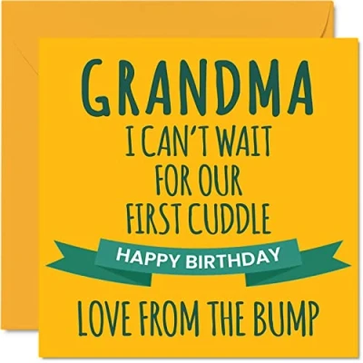 Image of Fun Birthday Cards for Grandma First Cuddle Happy Card from Bump, Gifts, 145mm x Special Greeting