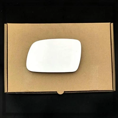Image of Fits Peugeot 407 2004 to 2008 Wing Mirror Glass LEFT HAND ( UK Passenger Side )