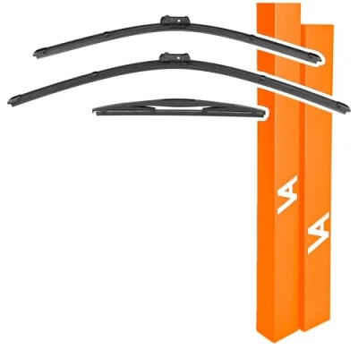Image of VIA ALBION® Wiper Blades for BMW 2 Series (Active Tourer, 2014 2022) All Weather Front &amp; Rear Wipers Set