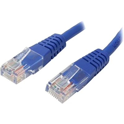 Image of StarTech.com Cat5e Ethernet Cable 5 ft Blue Patch Molded Short Network Cord Cat 5e 5ft (M45PATCH5BL)