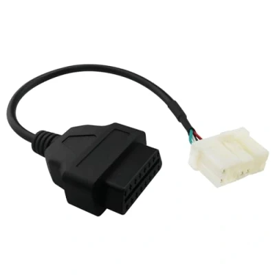 Image of YINETTECH 12 Pin Car OBD2 Connection Cable Diagnostic Instrument Connector Harness Adapter Compatible with Tesla Model X S