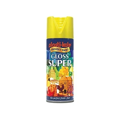 Image of Plasti kote 1115 400ml Super Gloss Yellow(Packing may vary)