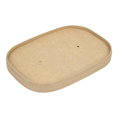 Image of Colpac FP454 Stagione Microwavable Paperboard Food Box Lids, Pack of 300