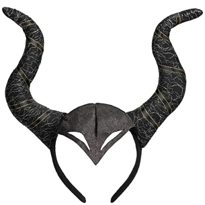Image of Balinco Horns Hairband/Hat, Headgear, Halloween Costume Ladies, Gothic, Cosplay, Devil Costume, Headband, Witch Carnival, Fancy Dress (Hairband)