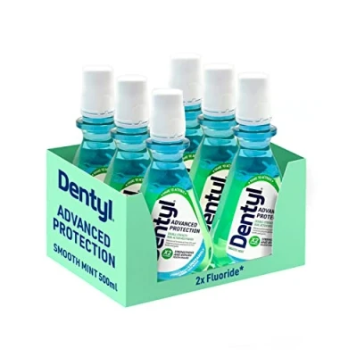 Image of Dentyl Advanced Protection Mouthwash, High Fluoride, Repairs and Protects Tooth Enamel, Alcohol Free, Smooth Mint, 6x500ml