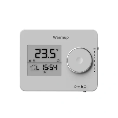Image of Warmup Tempo Digital Thermostat Porcelain White for underfloor Heating Systems