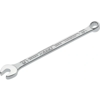 Image of HAZET: chiave combinata 600N 13 cromata, Testa Della inclinata di 15 gradi Uscita: Doppio esagono esterno, larghezza chiave: mm, Albero con profilo a T