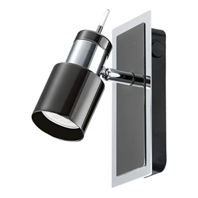 Image of Eglo Lighting Davida 1 Light Spotlight Nickel Nero, GU10